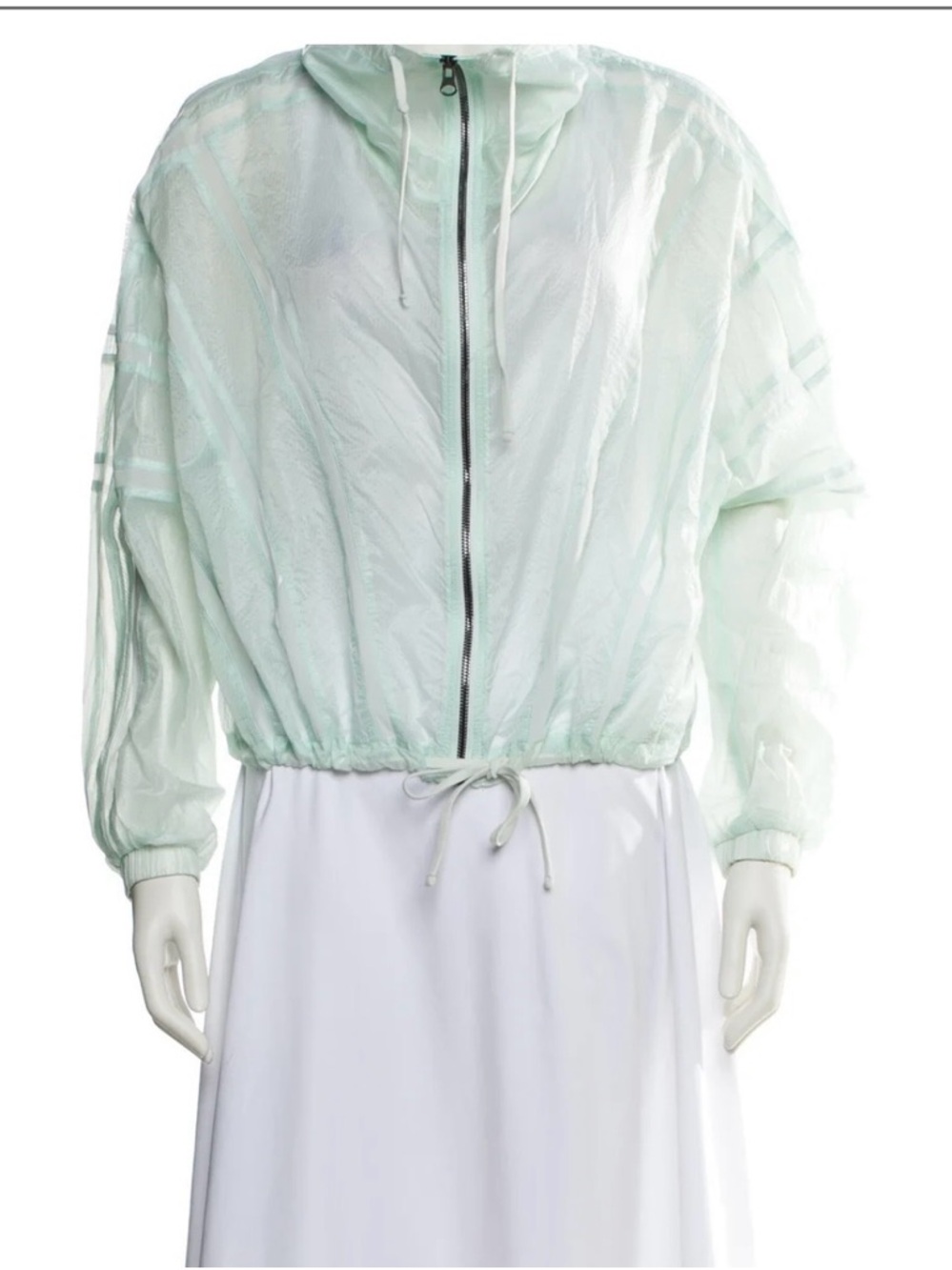 ALO Yoga Sheer Mint Lightweight Hooded Jacket